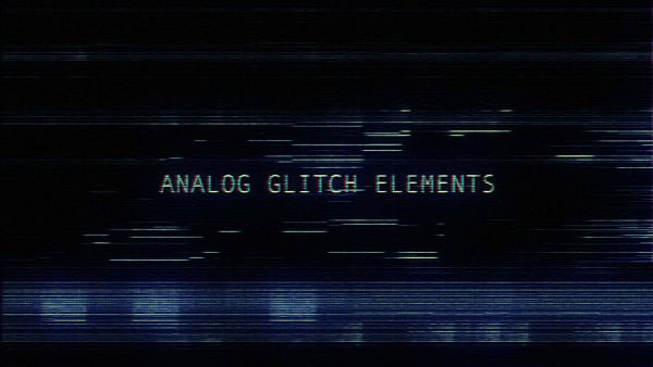 70种故障紊乱模拟信号失真元素 Motion Science – Analog Glitch Elements (4K) 视频素材-第1张