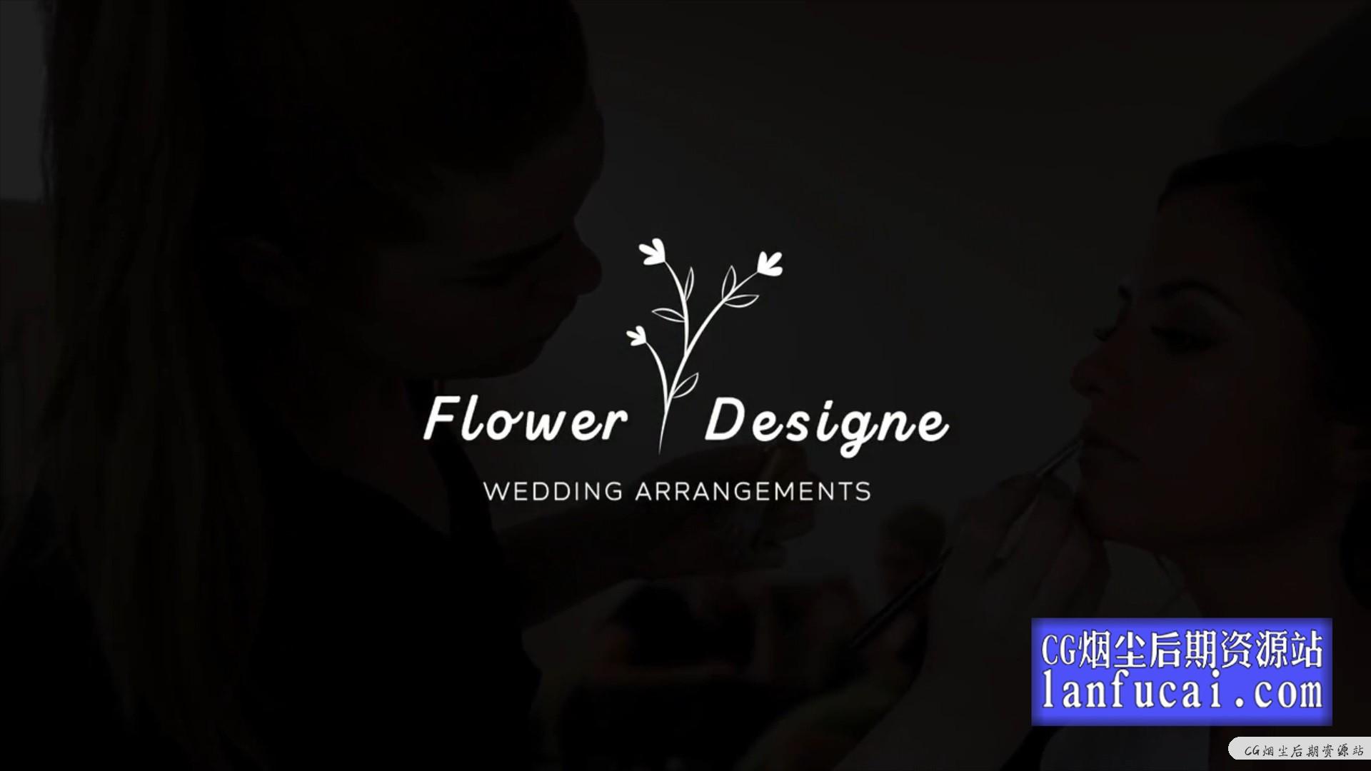 fcpx标题插件 婚礼人名Vlog开场字幕标题动画模板 Wedding Logos Titles