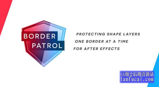 AE脚本-轻松调整形状图层大小 BorderPatrol v1.0