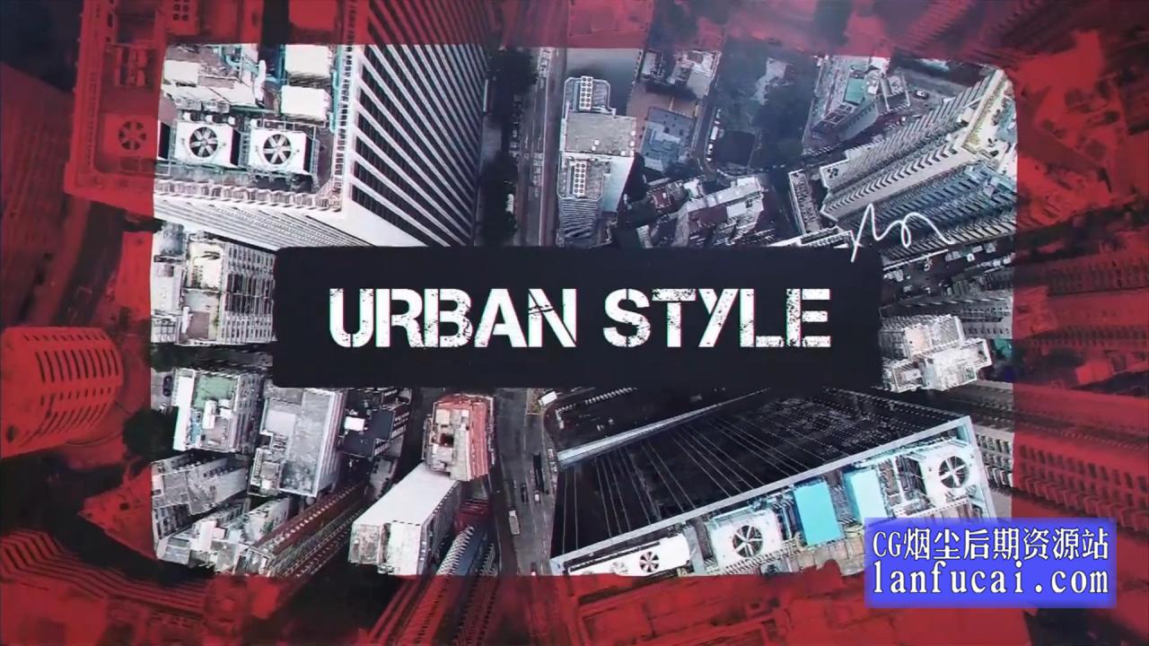 fcpx主题模板 现代潮流都市风格图文视频展示片头 Urban Style