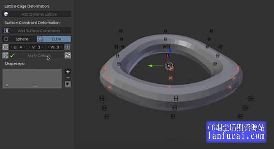 Blender插件-三维模型变形工具 Deform Pro v1.1后期屋