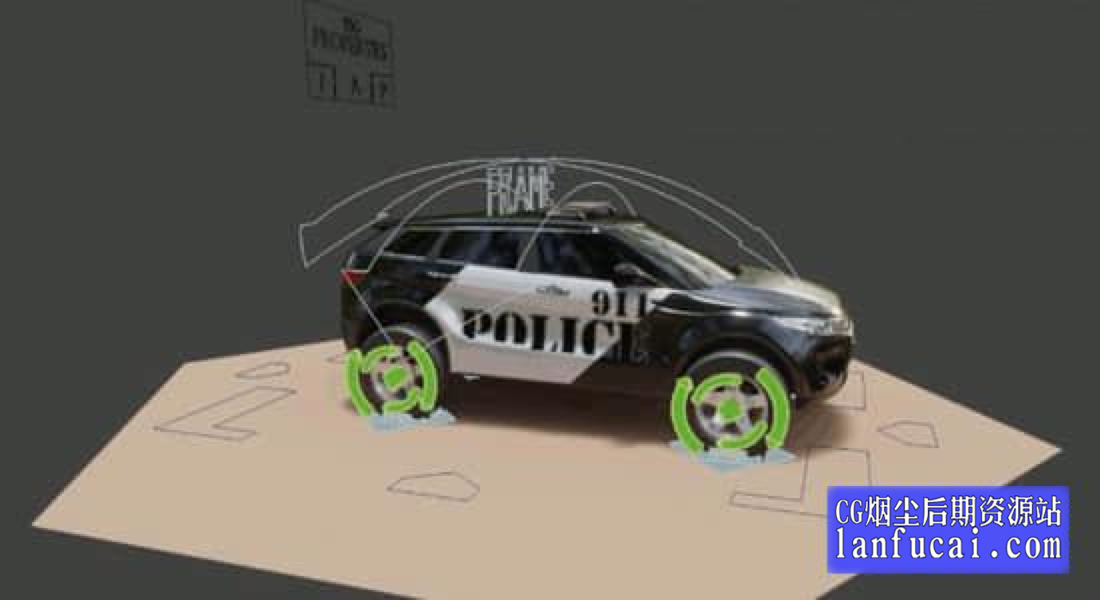 Blender插件-汽车动画绑定和卡通纹理材质着色器预设 Car-Rig Pro“Blender Kit”v2.0