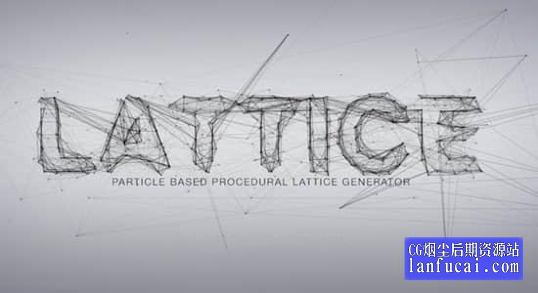 PS插件-科技感三维点线粒子网格结构生成器 Lattice v1.1 Win