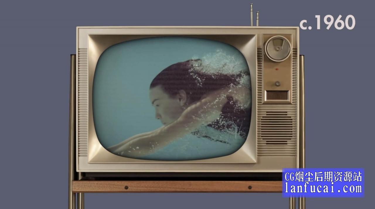Fcpx插件 老旧复古电视屏幕效果 含电视边框前景 支持M1 SquidFX Retro TV