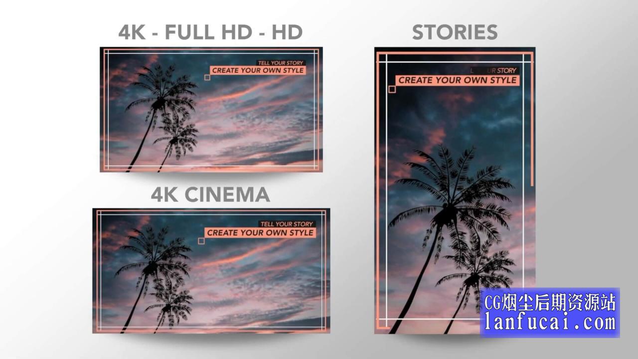fcpx插件 25组影片添加边框装饰字幕条标题展示模板 支持M1